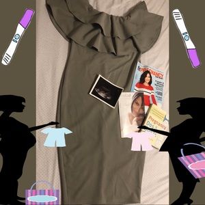 Gray Maternity Dress